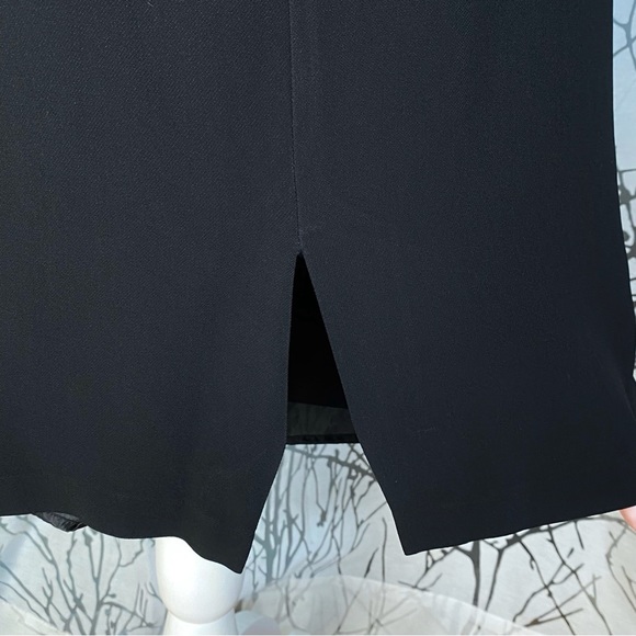 LAFAYETTE 148 NEW YORK black cowl neck sleeveless back button up midi dress - Picture 8 of 11